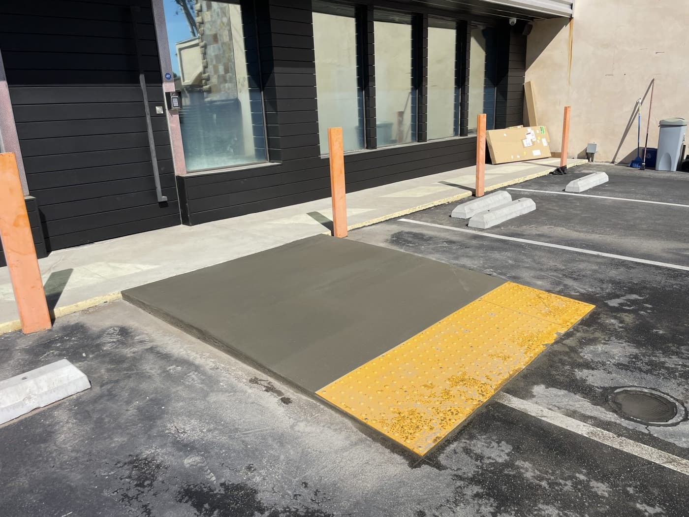 Accessible Ramp with Tactile Strip