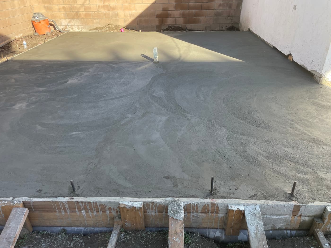 Slab Pour Within Forms