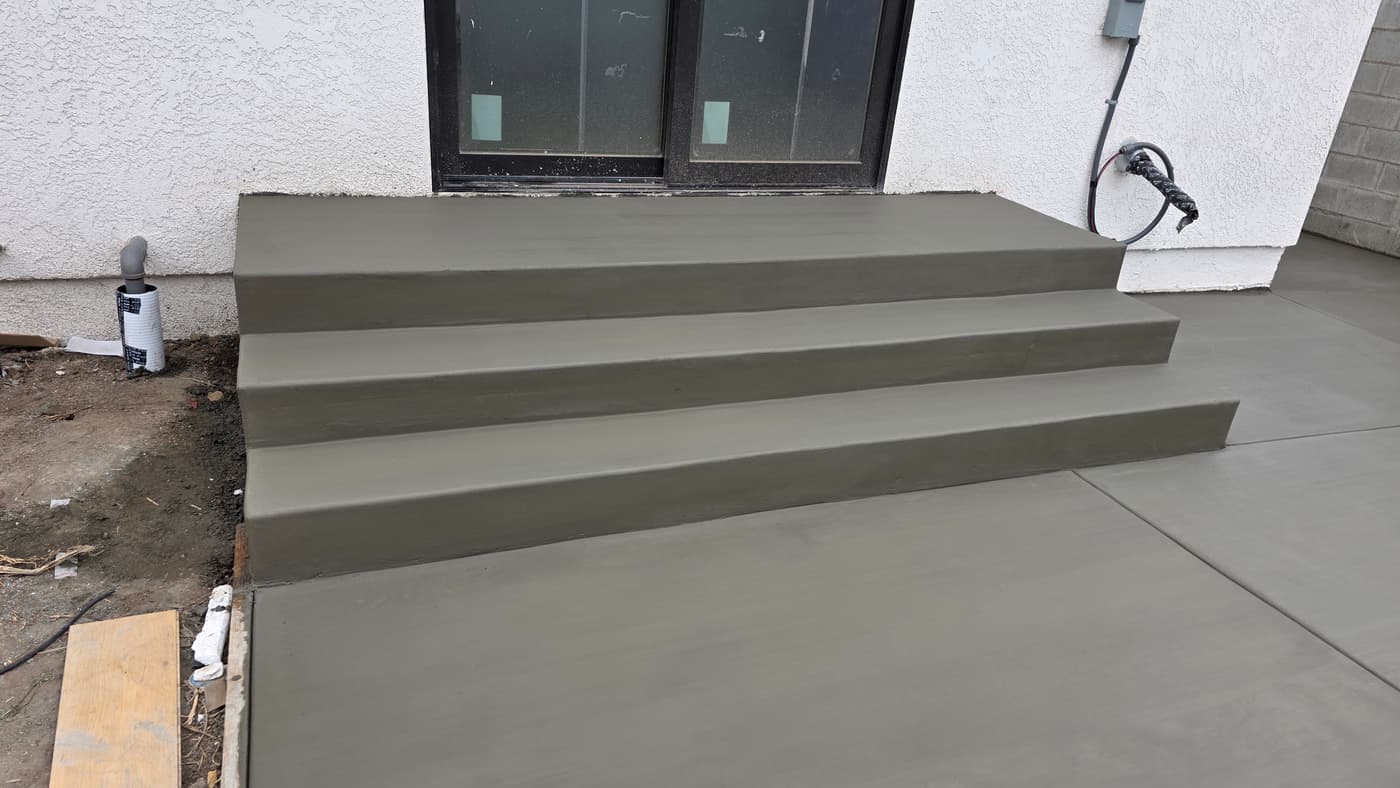Curved Concrete Steps